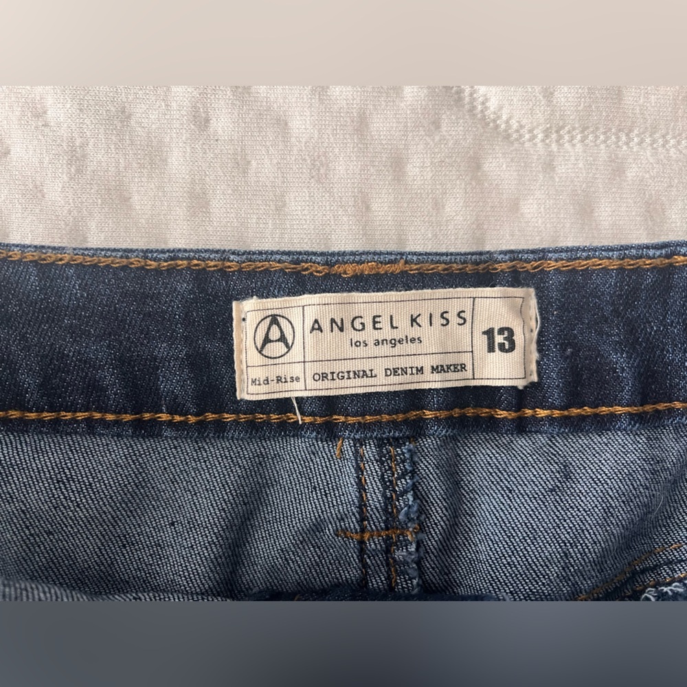 Angel Kiss — Women's Blue Denim Shorts with Floral Print *NEW* - Picture 9 of 11